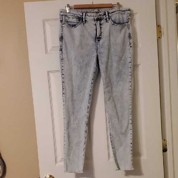 Seven7 jeans womens size 12 light blue bombshell high rise skinny - Picture 4 of 11